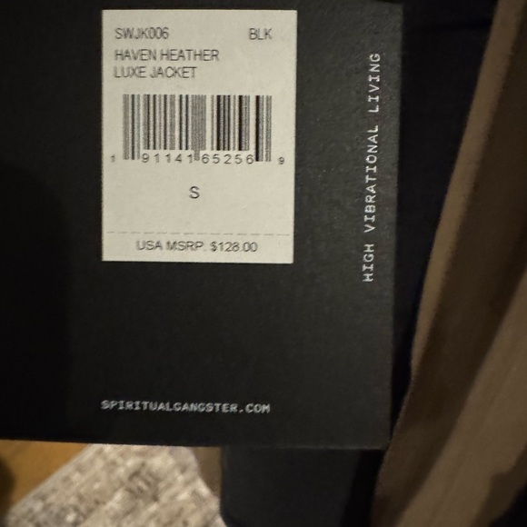 Spiritual Gangster Women's Charcoal Zip-Up - Picture 3 of 4